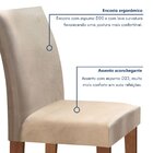 Conjunto Sala De Jantar Mesa Tampo Mdf 4 Cadeiras Espanha Yes