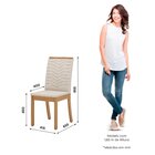 Conjunto Sala De Jantar Mesa Tampo Mdf 4 Cadeiras Zoe Espress