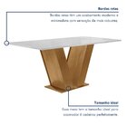 Conjunto Sala De Jantar Mesa Tampo Mdf 6 Cadeiras Espanha Yes