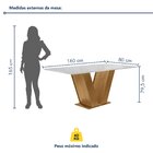 Conjunto Sala De Jantar Mesa Tampo Mdf 6 Cadeiras Espanha Yes