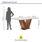 Conjunto Sala De Jantar Mesa Tampo Mdf 6 Cadeiras Espanha Yes