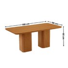 Conjunto Sala De Jantar Mesa Tampo Mdf 6 Cadeiras Sakura Capu