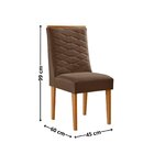 Conjunto Sala De Jantar Mesa Tampo Mdf 6 Cadeiras Sakura Marr