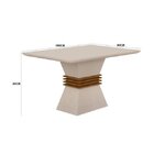 Conjunto Sala De Jantar Mesa Tampo Mdf Clarice 1200 E 4 Cadei