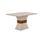 Conjunto Sala De Jantar Mesa Tampo Mdf Clarice 1200 E 4 Cadei