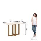 Conjunto Sala De Jantar Mesa Tampo Mdf Com 4 Cadeiras Marie N
