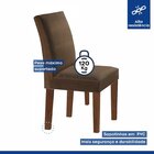 Conjunto Sala De Jantar Mesa Tampo Mdf E 2 Cadeiras Caroline