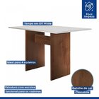 Conjunto Sala De Jantar Mesa Tampo Mdf E 2 Cadeiras Caroline