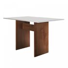 Conjunto Sala De Jantar Mesa Tampo Mdf E 2 Cadeiras Caroline