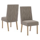 Conjunto Sala De Jantar Mesa Tampo Mdf E Vidro 6 Cadeiras Jés