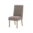 Conjunto Sala De Jantar Mesa Tampo Mdf E Vidro 6 Cadeiras Jés