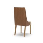 Conjunto Sala De Jantar Mesa Tampo Mdf E Vidro 6 Cadeiras Mar