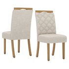 Conjunto Sala De Jantar Mesa Tampo Mdf E Vidro 6 Cadeiras Nic