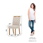 Conjunto Sala De Jantar Mesa Tampo Mdf E Vidro 6 Cadeiras Nic