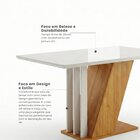 Conjunto Sala De Jantar Mesa Tampo Mdf/mdp Com 4 Cadeiras Mia