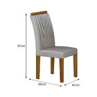 Conjunto Sala De Jantar Mesa Tampo Mdf/mdp Com 4 Cadeiras Mia