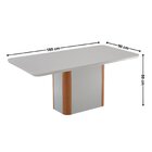 Conjunto Sala De Jantar Mesa Tampo Mdf/vidro 6 Cadeiras Ester