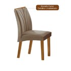 Conjunto Sala De Jantar Mesa Tampo Mdf Vidro 6 Cadeiras Leblo