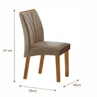 Conjunto Sala De Jantar Mesa Tampo Mdf Vidro 6 Cadeiras Leblo