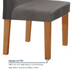 Conjunto Sala De Jantar Mesa Tampo Mdf/vidro E 4 Cadeiras Esp