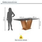 Conjunto Sala De Jantar Mesa Tampo Mdf/vidro E 4 Cadeiras Esp