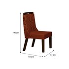 Conjunto Sala De Jantar Mesa Tampo Mdf/vidro E 6 Cadeiras Ága