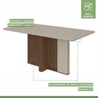 Conjunto Sala De Jantar Mesa Tampo Mdf/vidro E 6 Cadeiras Ast