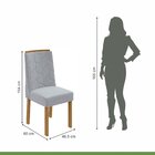 Conjunto Sala De Jantar Mesa Tampo Mdf/vidro E 6 Cadeiras Ast