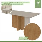 Conjunto Sala De Jantar Mesa Tampo Mdf/vidro E 6 Cadeiras Ast