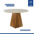 Conjunto Sala De Jantar Mesa Tampo Redondo Plus 4 Cadeiras Va