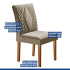 Conjunto Sala De Jantar Mesa Tampo Slim Plus Vidro 120x90cm C