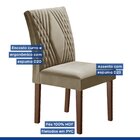 Conjunto Sala De Jantar Mesa Tampo Slim Plus Vidro 120x90cm C