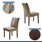 Conjunto Sala De Jantar Mesa Tampo Slim Plus Vidro 120x90cm C