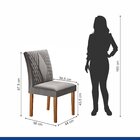 Conjunto Sala De Jantar Mesa Tampo Slim Plus Vidro 120x90cm C