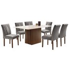 Conjunto Sala De Jantar Mesa Tampo Slim Plus Vidro 170x90cm C