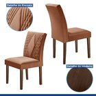 Conjunto Sala De Jantar Mesa Tampo Slim Plus Vidro 170x90cm C