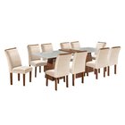 Conjunto Sala De Jantar Mesa Tampo Slim Plus Vidro Arezzo 280