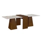 Conjunto Sala De Jantar Mesa Tampo Slim Plus Vidro Arezzo 280