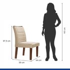 Conjunto Sala De Jantar Mesa Tampo Slim Plus Vidro Arezzo 280