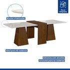 Conjunto Sala De Jantar Mesa Tampo Slim Plus Vidro Arezzo 280