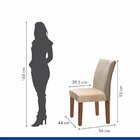 Conjunto Sala De Jantar Mesa Tampo Vidro Madri 4 Cadeiras Esp