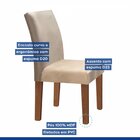 Conjunto Sala De Jantar Mesa Tampo Vidro Madri 4 Cadeiras Esp