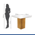 Conjunto Sala De Jantar Mesa Tampo Vidro Madri 4 Cadeiras Esp