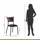 Conjunto Sala De Jantar Mesa Tampo Vidro/mdf 90x90cm Com 4 Ca