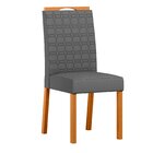 Conjunto Sala De Jantar Mesa Tampo Vidro/mdf Anitta 135cm Com