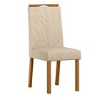 Conjunto Sala De Jantar Mesa Tampo Vidro/mdf Anitta 90cm Com