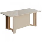 Conjunto Sala De Jantar Mesa Tampo Vidro/mdf Celine E 6 Cadei