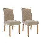 Conjunto Sala De Jantar Mesa Tampo Vidro/mdf Celine E 6 Cadei