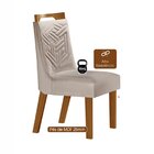 Conjunto Sala De Jantar Mesa Tampo Vidro/mdf Safira Com 6 Cad