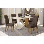 Conjunto Sala De Jantar Mesa Téssa 6 Cad Labelle